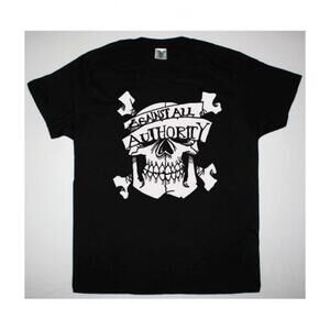 Against All Authority Skull Logo New Black T Shirt